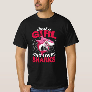 Bara en flicka som Kärlek delar lustiga gåvor T Shirt