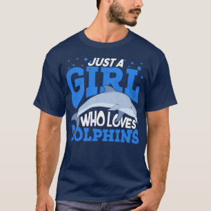 Bara en flicka som Kärlek-delfiner T Shirt