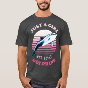 Bara en flicka som kärlek delfiner t shirt