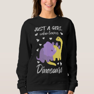 Bara en flicka som Kärlek Dinosaurs Tonåring Dinos T Shirt