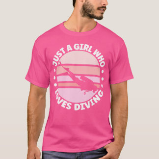 Bara en flicka som Kärlek Diving Appare Dive Scuba T Shirt