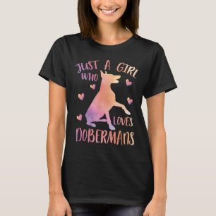 Bara en flicka som Kärlek Dobermans 11 T Shirt