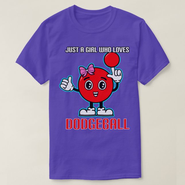 Bara en flicka som Kärlek Dodgeball T Shirt (Design framsida)
