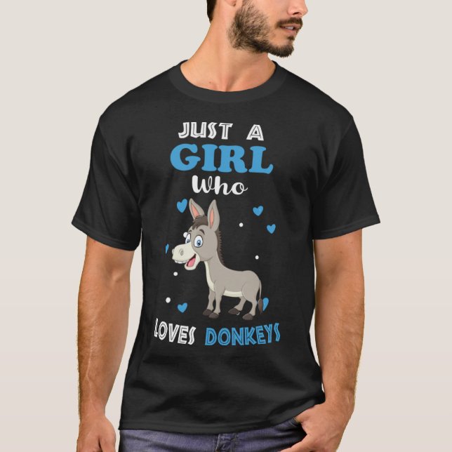 Bara en flicka som Kärlek Donkey Donkey T Shirt (Framsida)