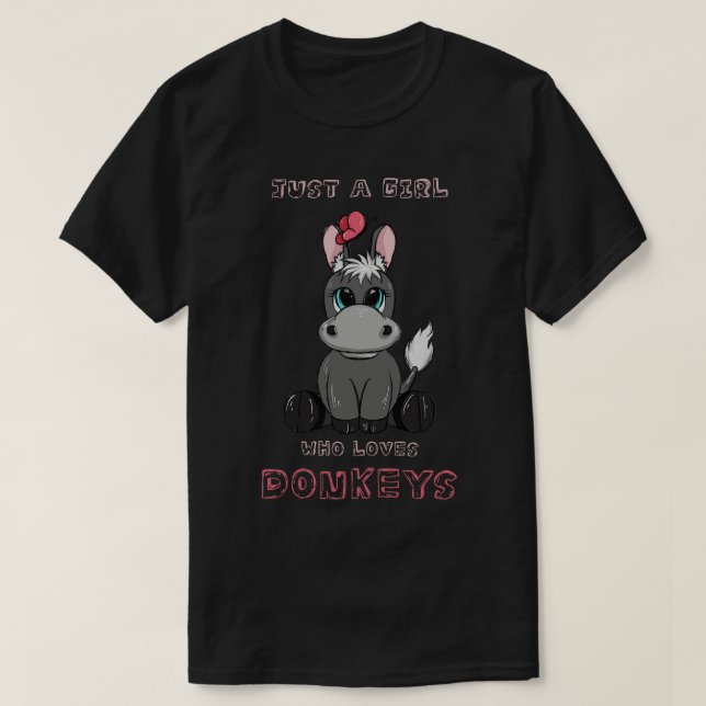 Bara en flicka som Kärlek Donkey T Shirt (Design framsida)
