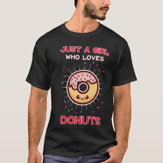 Bara en flicka som Kärlek donuts T Shirt