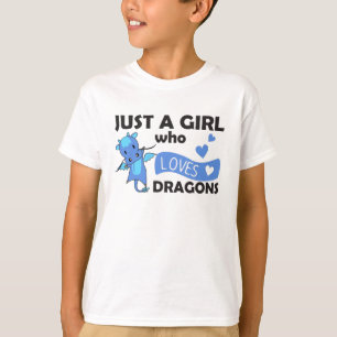 Bara en flicka som Kärlek dragonerar kutande djur T Shirt