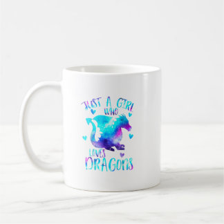 Bara en flicka som Kärlek dragons Galaxy Space Dra Kaffemugg