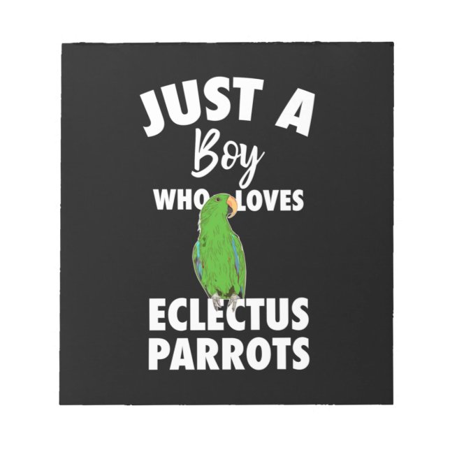 Bara en flicka som Kärlek Eclectus Parrot Anteckningsblock (Framsida)