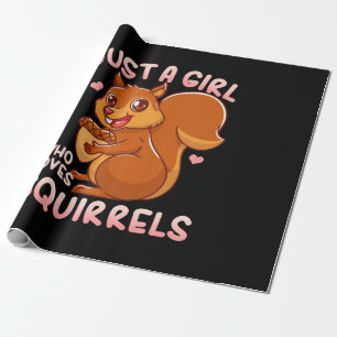Bara en flicka som Kärlek ekorrar Presentpapper