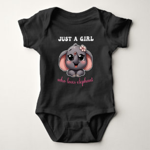 Bara en flicka som Kärlek Elephant Cute Elephant T Shirt