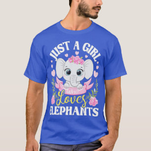 Bara en flicka som Kärlek Elephants - Elephant Äls T Shirt