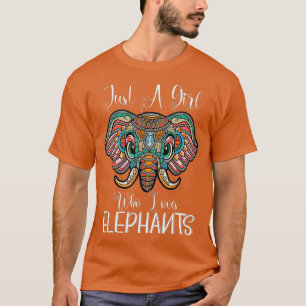Bara en flicka som Kärlek Elephants - Elephant Gif T Shirt