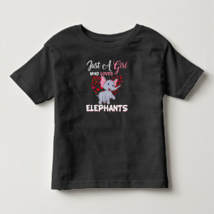 Bara en flicka som Kärlek Elephants Gifts T Shirt