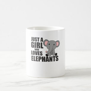 Bara en flicka som Kärlek Elephants Kaffemugg