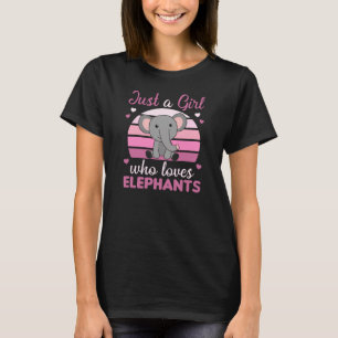 Bara en flicka som Kärlek Elephants Sweet Elephant T Shirt