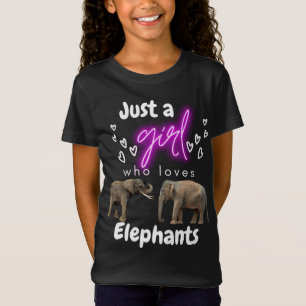 Bara en flicka som Kärlek Elephants T-Shirt