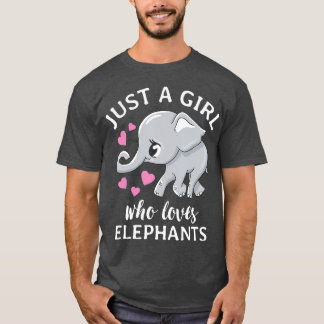 Bara en flicka som Kärlek Elephants T Shirt
