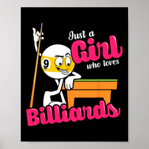 Bara en flicka som Kärlek fakturerar för Bassäng P Poster