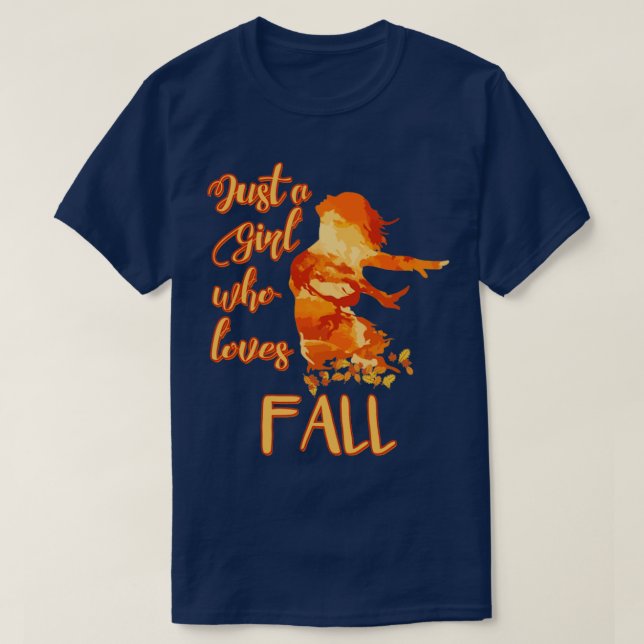 Bara en flicka som Kärlek Fall5 T Shirt (Design framsida)