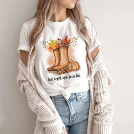 Bara en flicka som Kärlek faller - för kvinnan T Shirt
