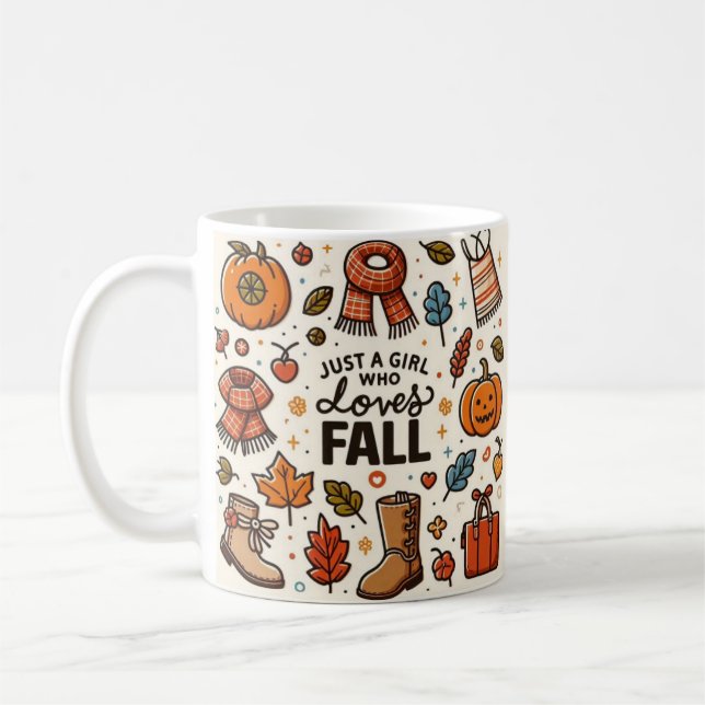 Bara en flicka som Kärlek faller Kaffemugg (Vänster)