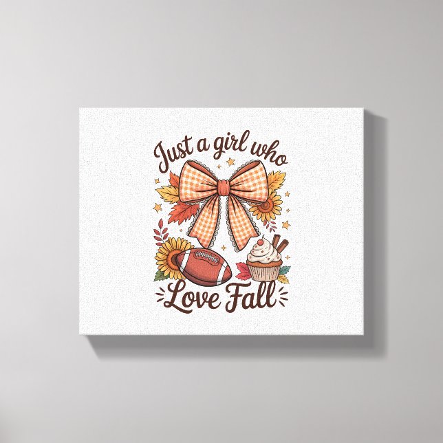 Bara en flicka som kärlek faller Mysigt Canvastryck (Framsida)