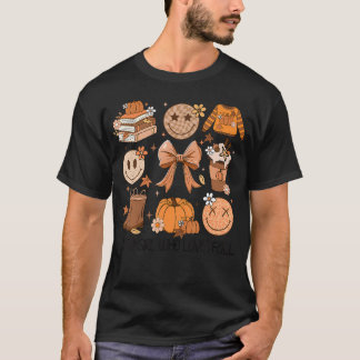 Bara en flicka som Kärlek faller Pumpkin Spice Löv T Shirt