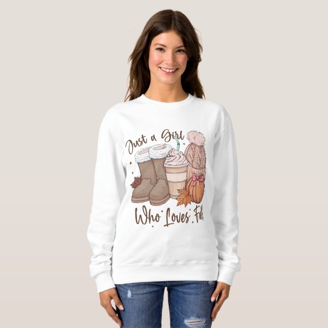 Bara en flicka som Kärlek faller T Shirt (Hel framsida)