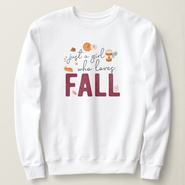 Bara en flicka som Kärlek faller T Shirt (Design framsida)