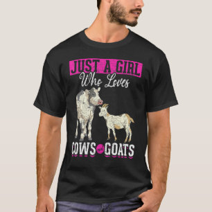 Bara en flicka som Kärlek får och getter får husdj T Shirt