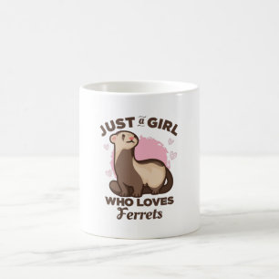 Bara en flicka som Kärlek Ferrets Kaffemugg