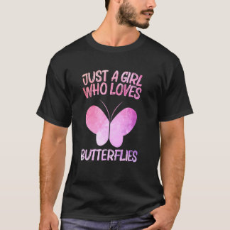Bara en flicka som Kärlek fjäskar för kvinnosmör T Shirt