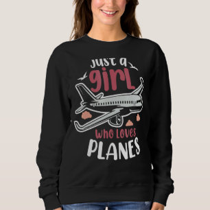 Bara en flicka som Kärlek Flygplan framtida pilote T Shirt
