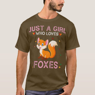 Bara en flicka som Kärlek Foes Cute Foes Älskare T Shirt