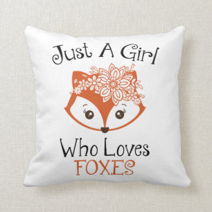 Bara en flicka som Kärlek Foxar Kudde