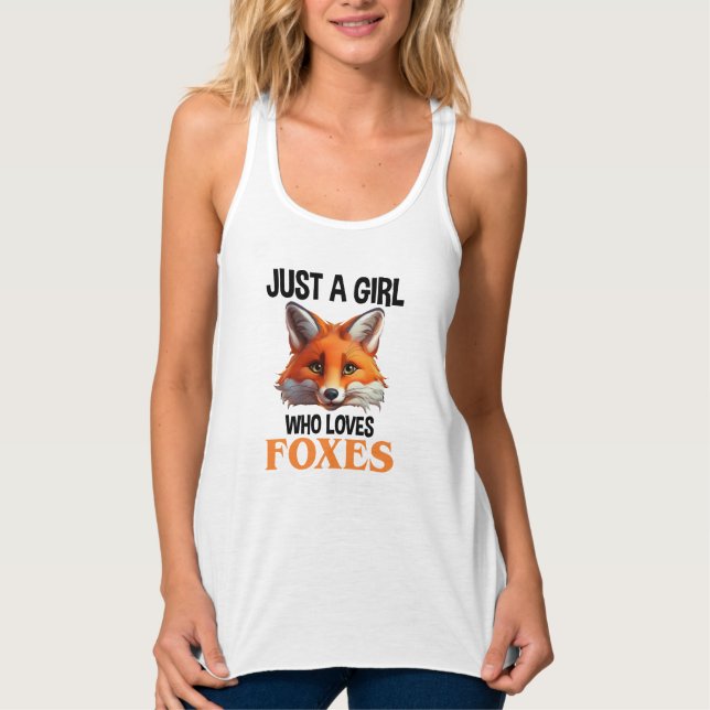 Bara en flicka som Kärlek Foxes Linne Med Racerback (Framsida)