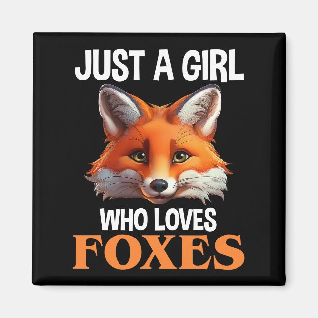 Bara en flicka som Kärlek Foxes Magnet (Framsidan)