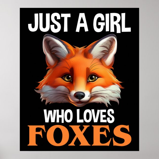 Bara en flicka som Kärlek Foxes Poster (Framsidan)