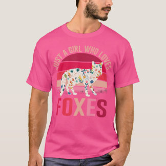 Bara en flicka som Kärlek Foxes T Shirt