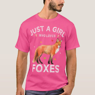 Bara en flicka som Kärlek Foxes T Shirt