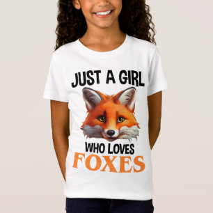 Bara en flicka som Kärlek Foxes T Shirt
