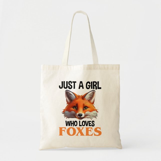 Bara en flicka som Kärlek Foxes Tygkasse (Framsidan)
