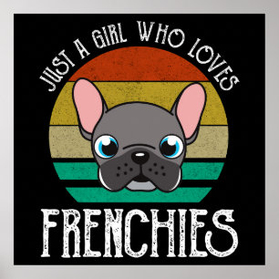 Bara en flicka som Kärlek Frenchies Poster