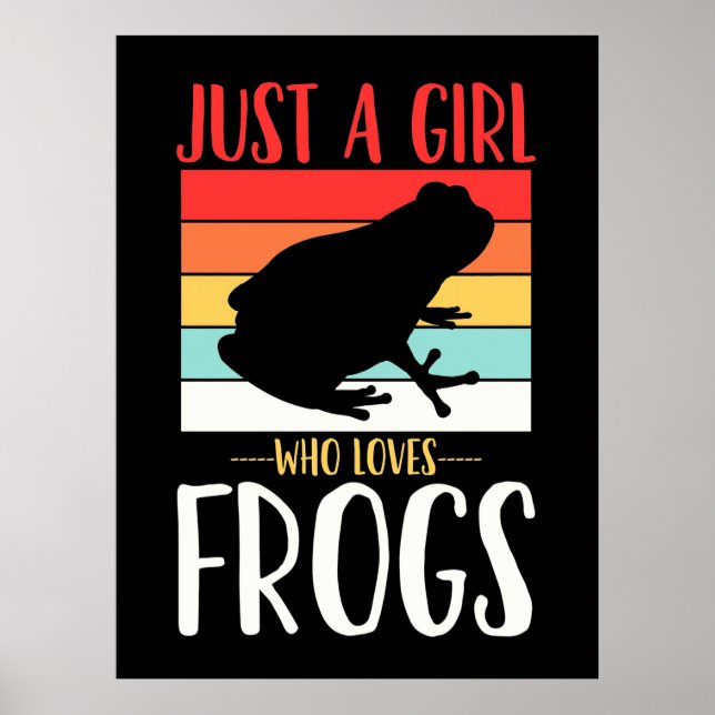 Bara en flicka som Kärlek Frog Poster (Framsidan)