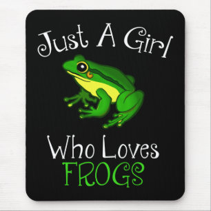 Bara en flicka som Kärlek Frogs Funny Frog Älskare Musmatta