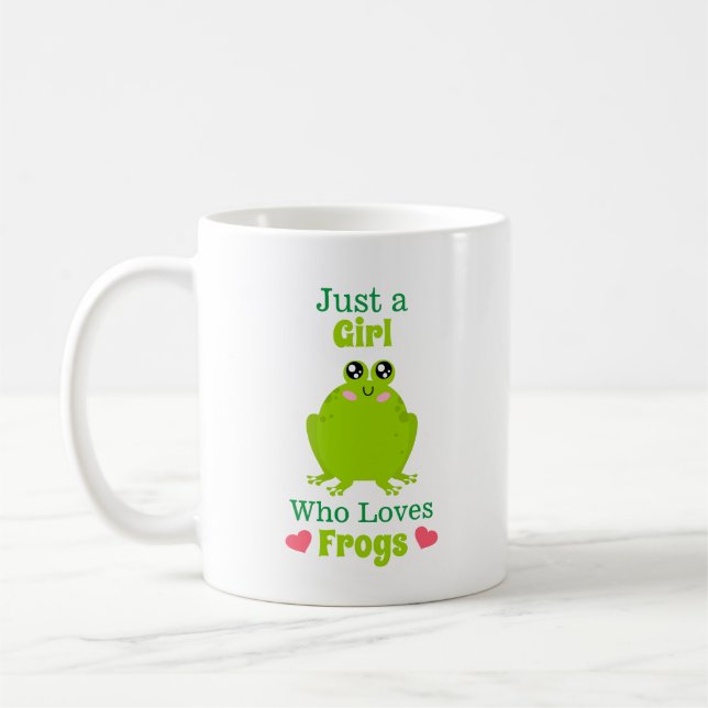 Bara en flicka som Kärlek Frogs Kaffemugg (Vänster)