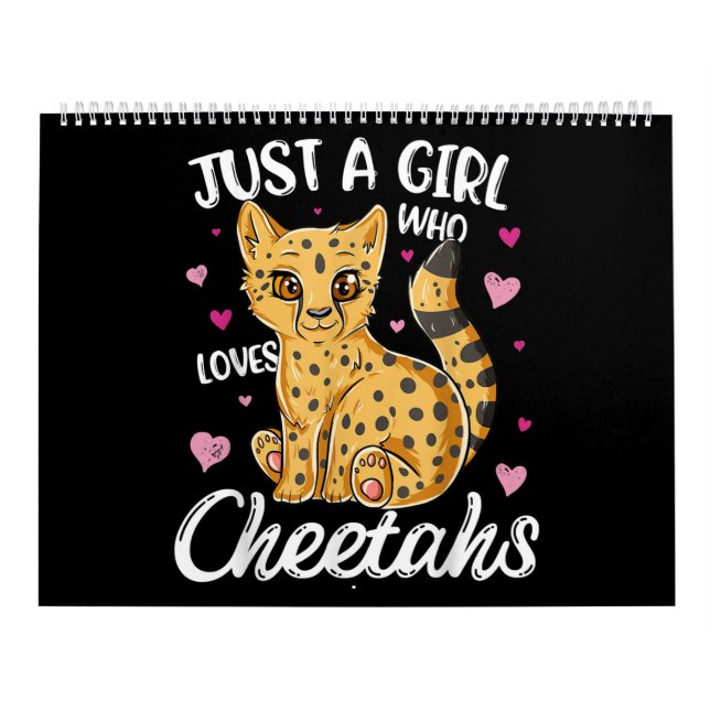 Bara en flicka som kärlek fuskar. | cheetah-gåva kalender (Omslag)