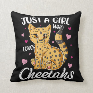Bara en flicka som kärlek fuskar. | cheetah-gåva kudde