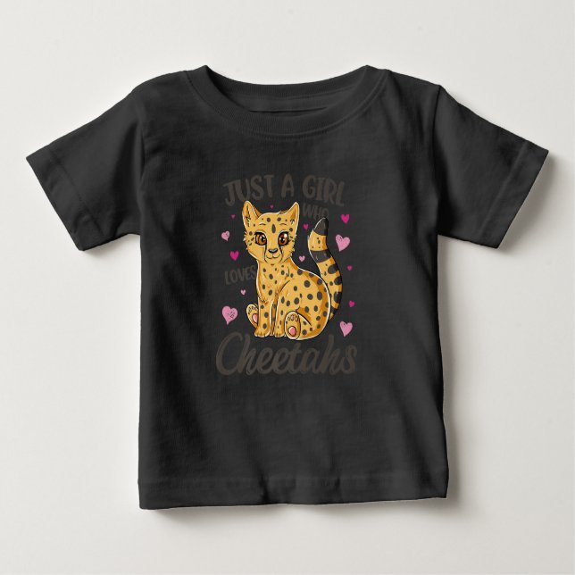 Bara en flicka som kärlek fuskar. | cheetah-gåva t shirt (Framsida)